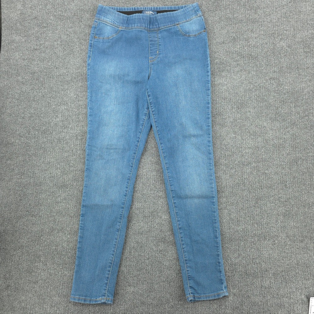 Old Navy‎ Jeggings Womens 10 Blue Rockstar Mid-Rise Skinny Pull On Denim Stretch